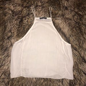 White Brandy Melville crop top